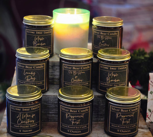 Hand-poured Soy 9 ounce Scented Candle